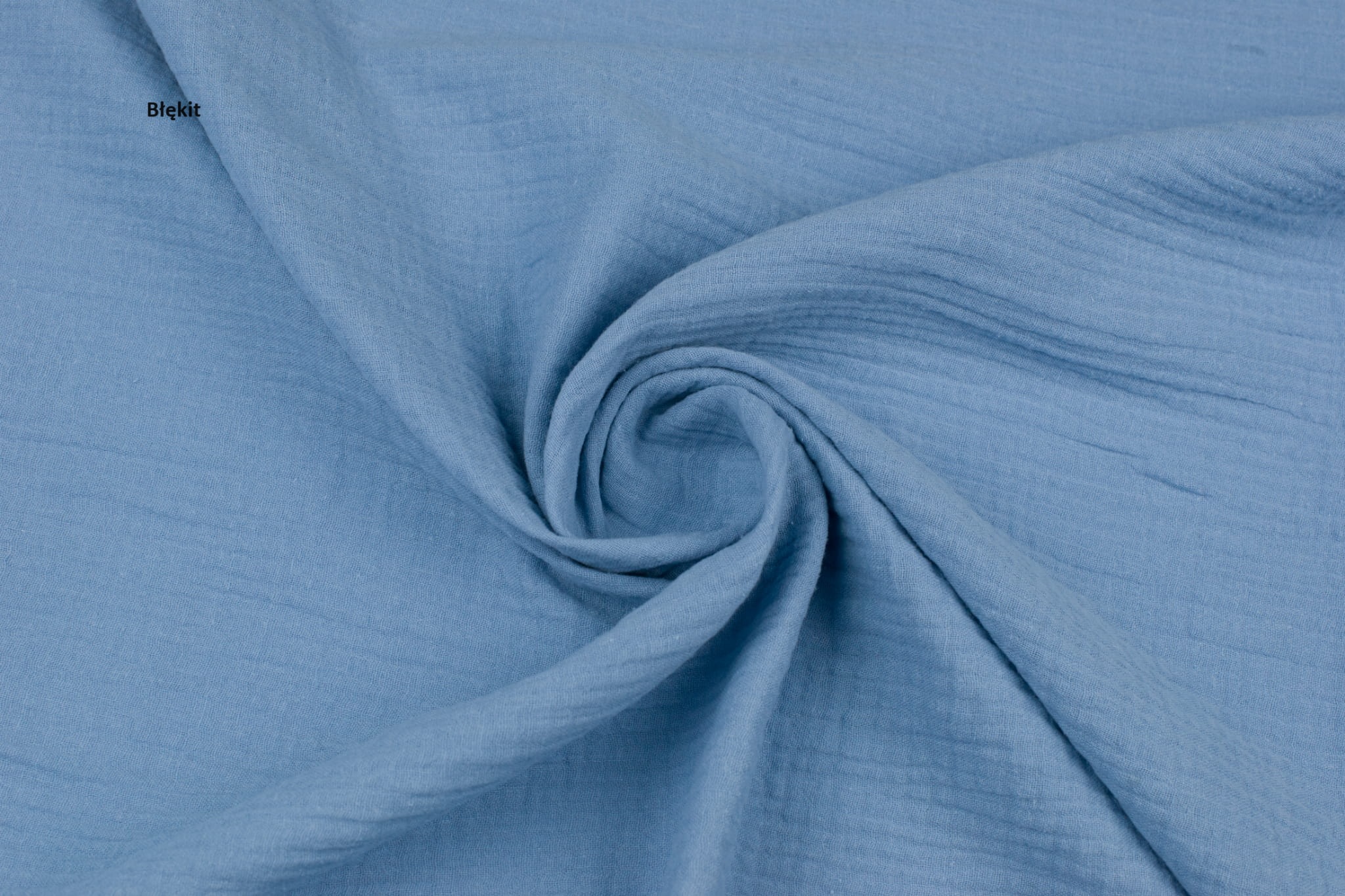 muślin błękit